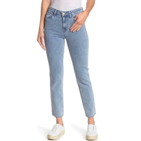 Paige Hoxton Slim Jeans Cropped Ankle High Rise Pants Womens Size 26 - Picture 1 of 5